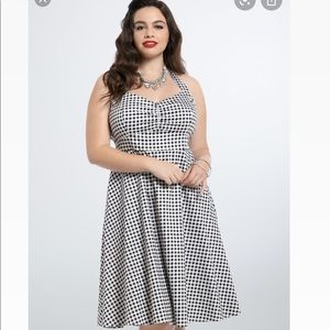 Torrid gingham halter dress